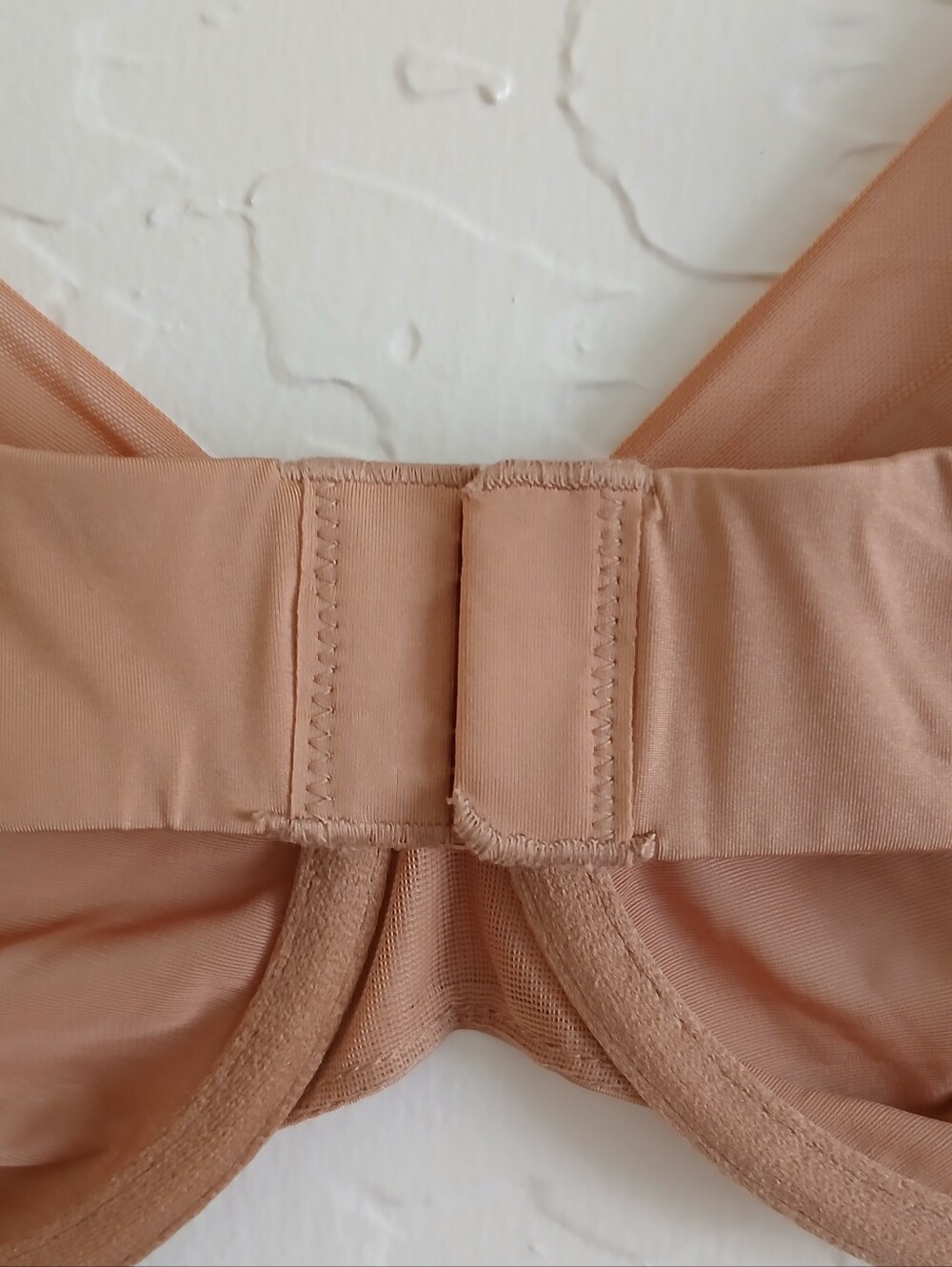 SKIMS No Show Sheer Mesh Unlined Demi Bra 40C Neutral Lightweight Underwire - Picture 5 of 7